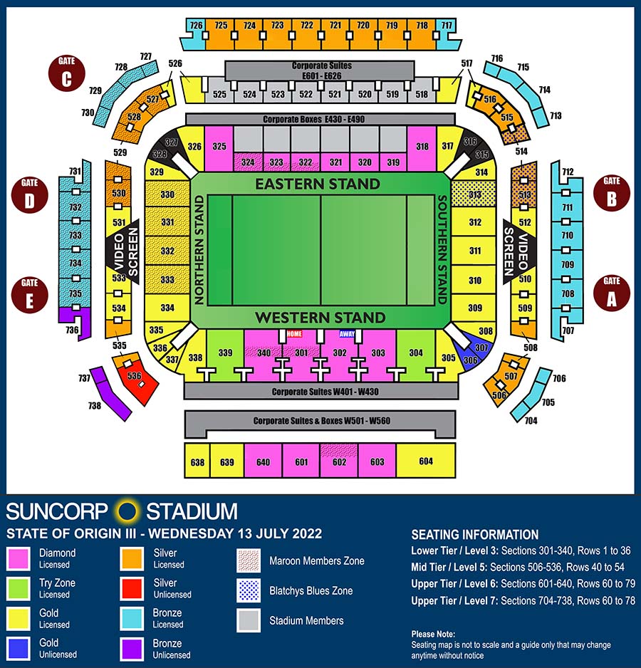 SOO III Map 2022 - Suncorp Stadium Brisbane